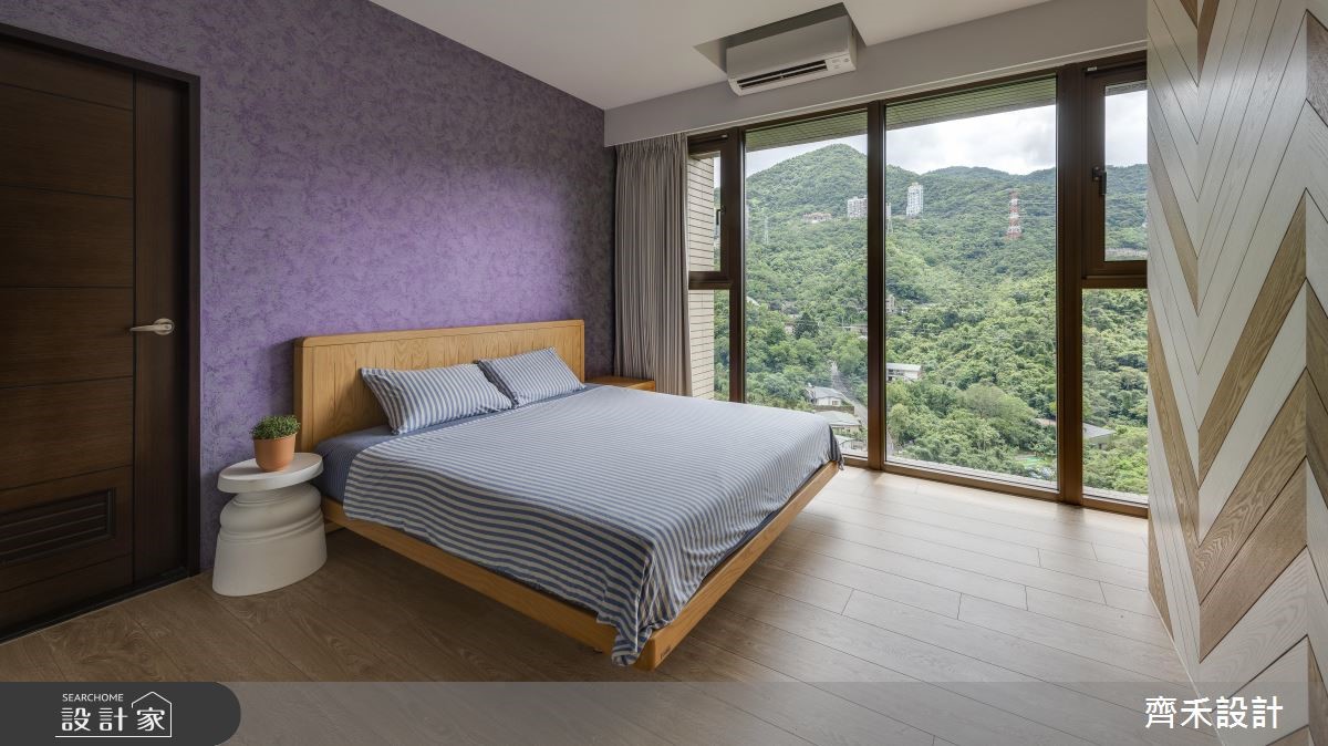 走進這處40坪的單層住宅,明亮而清爽的窗景陪伴在旁,