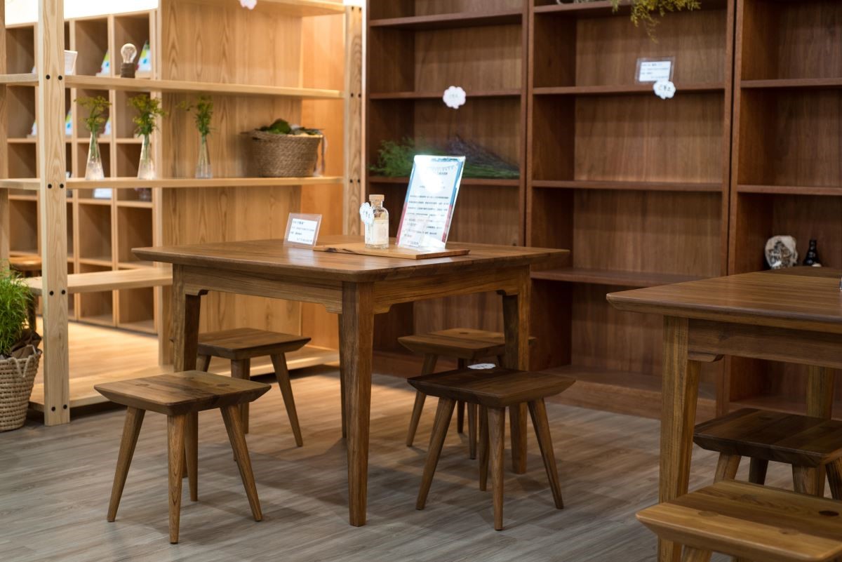 2019年玉東卡本特木工班師生聯展,展場一角。 2019年玉東卡本特木工班師生聯展,展場一角。