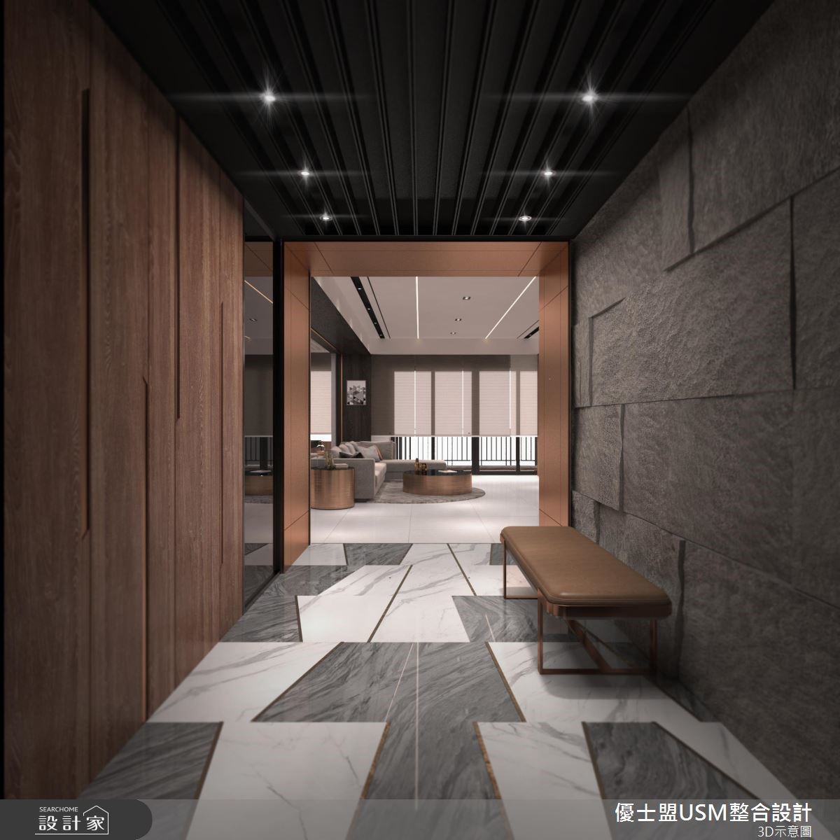 40 坪的 4 口之家,設計師依循屋主一家的需求,於居家