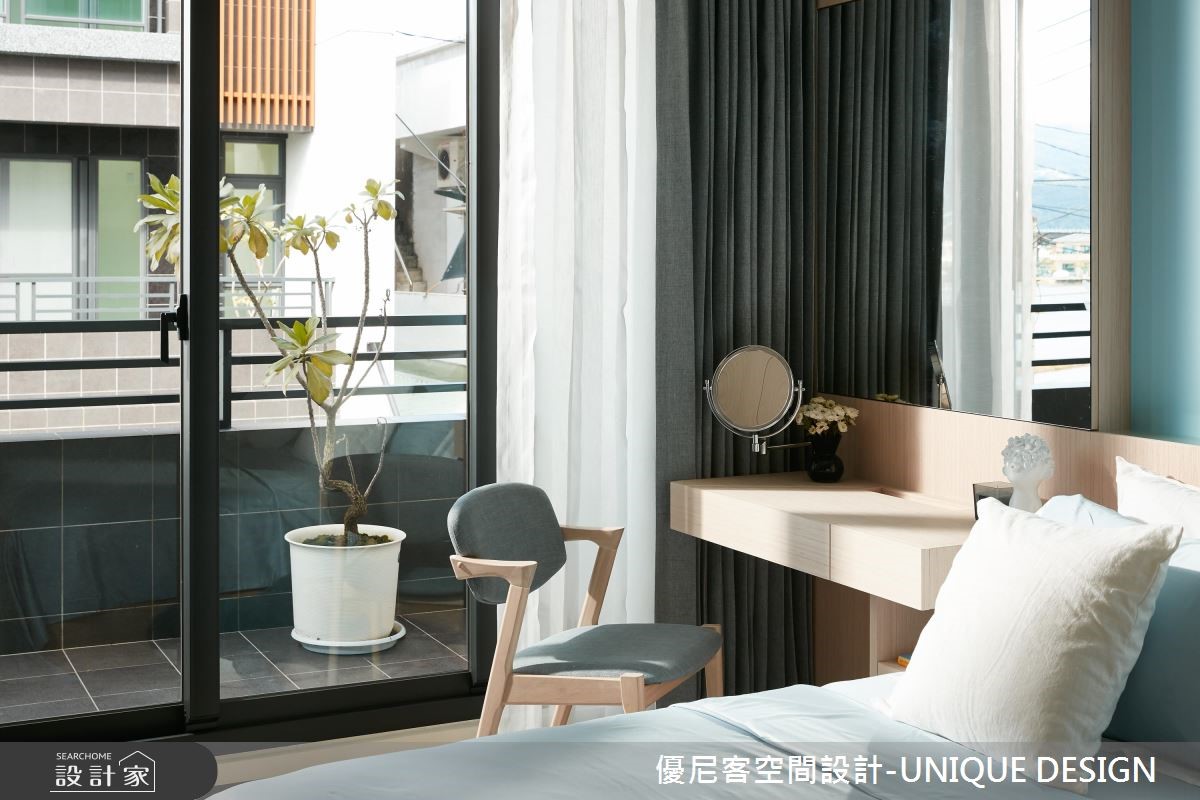 此案為坐落宜蘭的新成屋,四層透天僅隔出三房,每房坪
