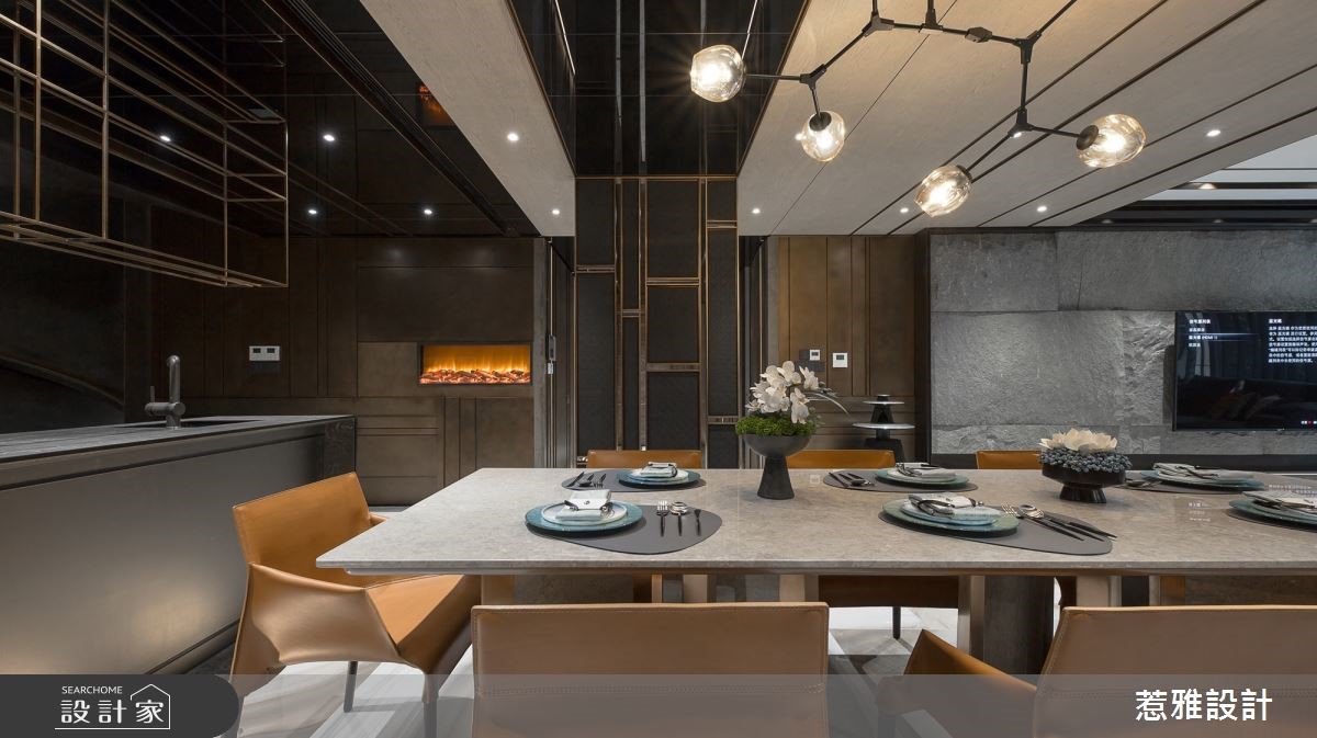 146坪大宅,設計師透過精緻的建材詮釋空間美學形體,