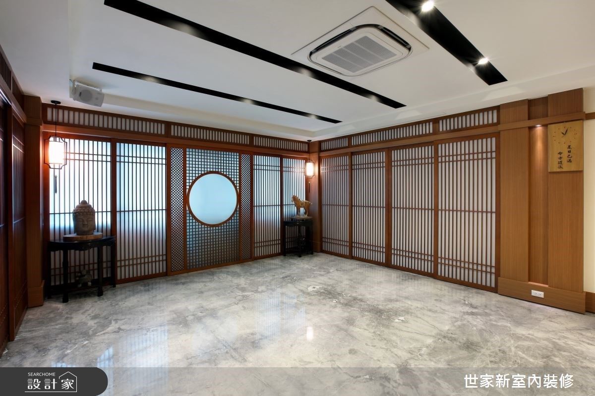 以弘一大師「老實念佛」的教義為發想,沙鹿佈教所以簡