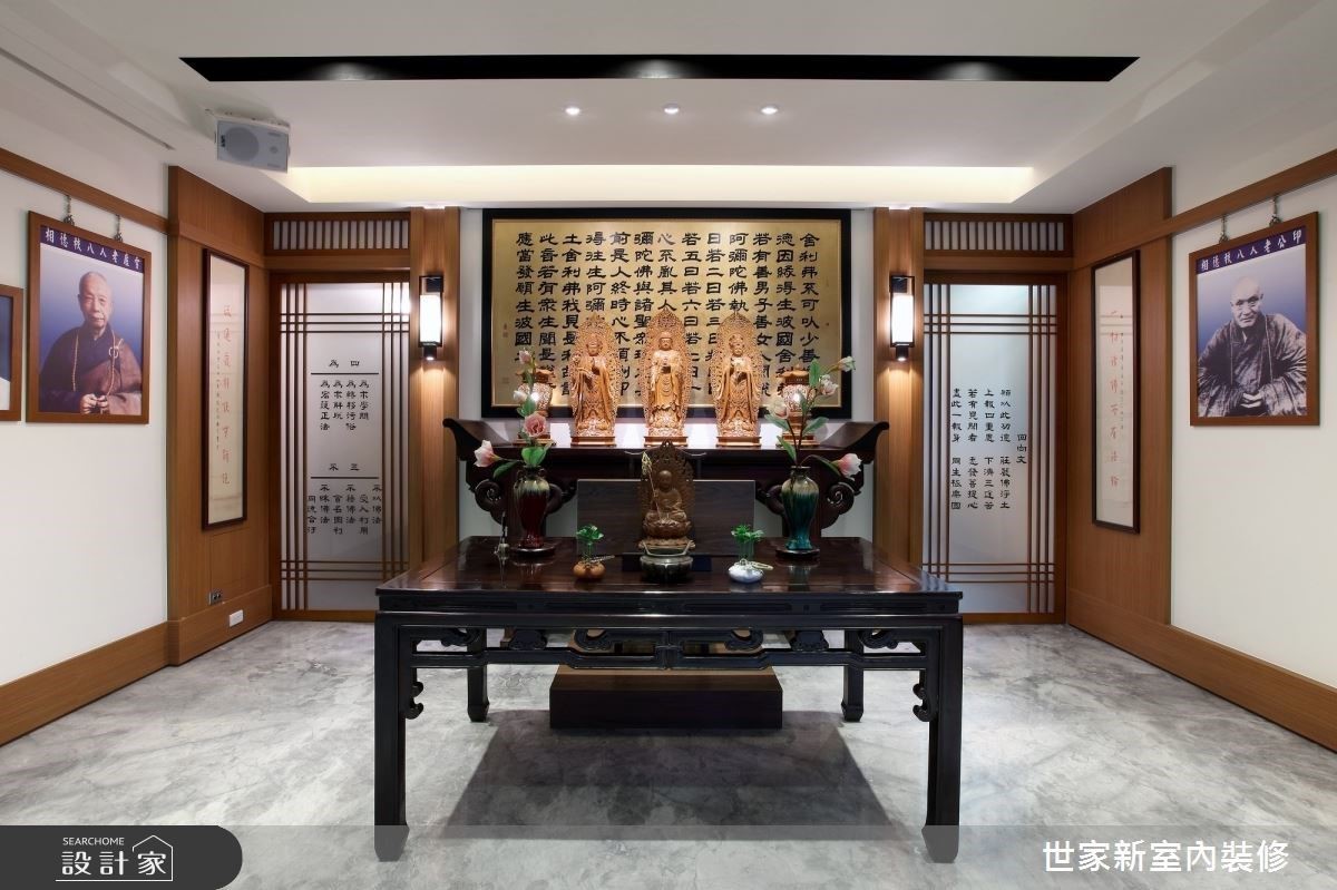 以弘一大師「老實念佛」的教義為發想,沙鹿佈教所以簡