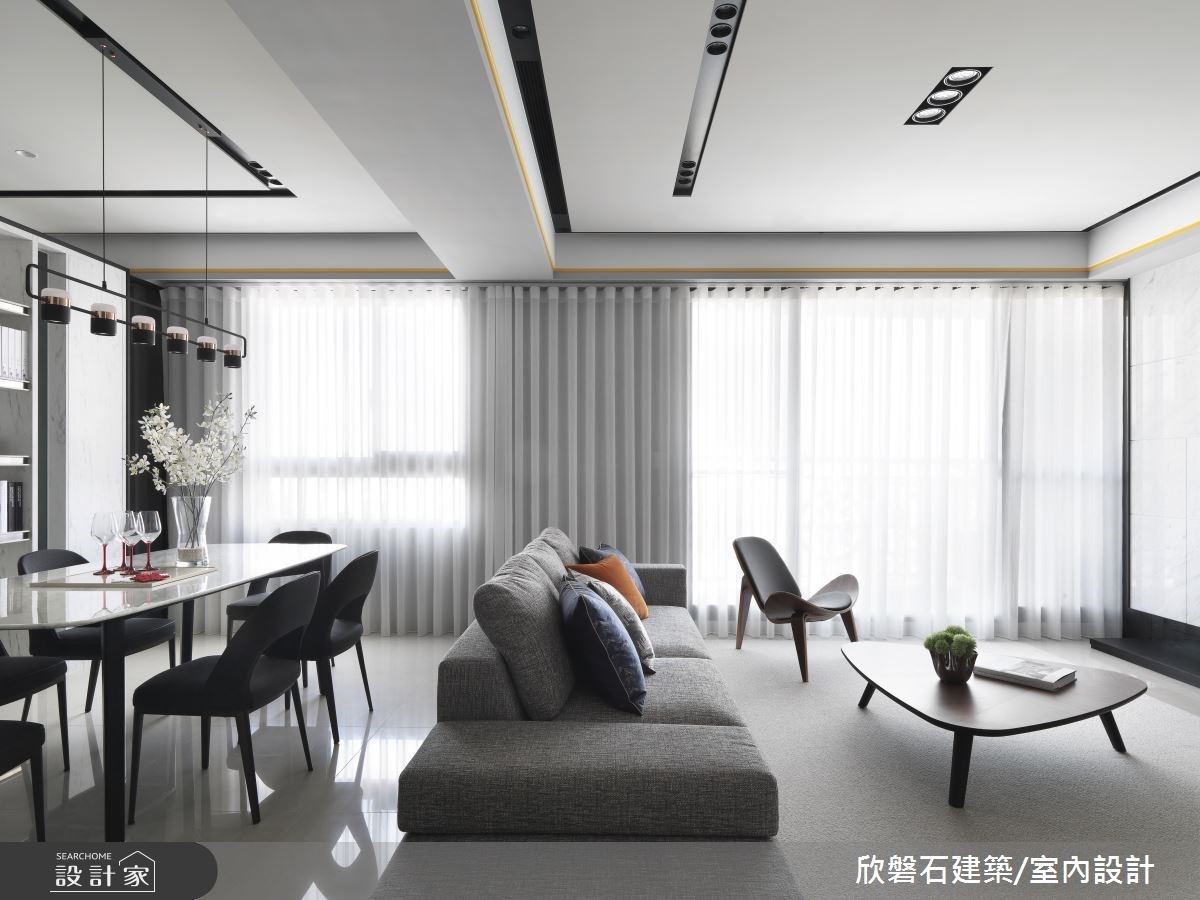 原是建商實品屋,在羅仕哲設計師的大氣雕琢後,成為明