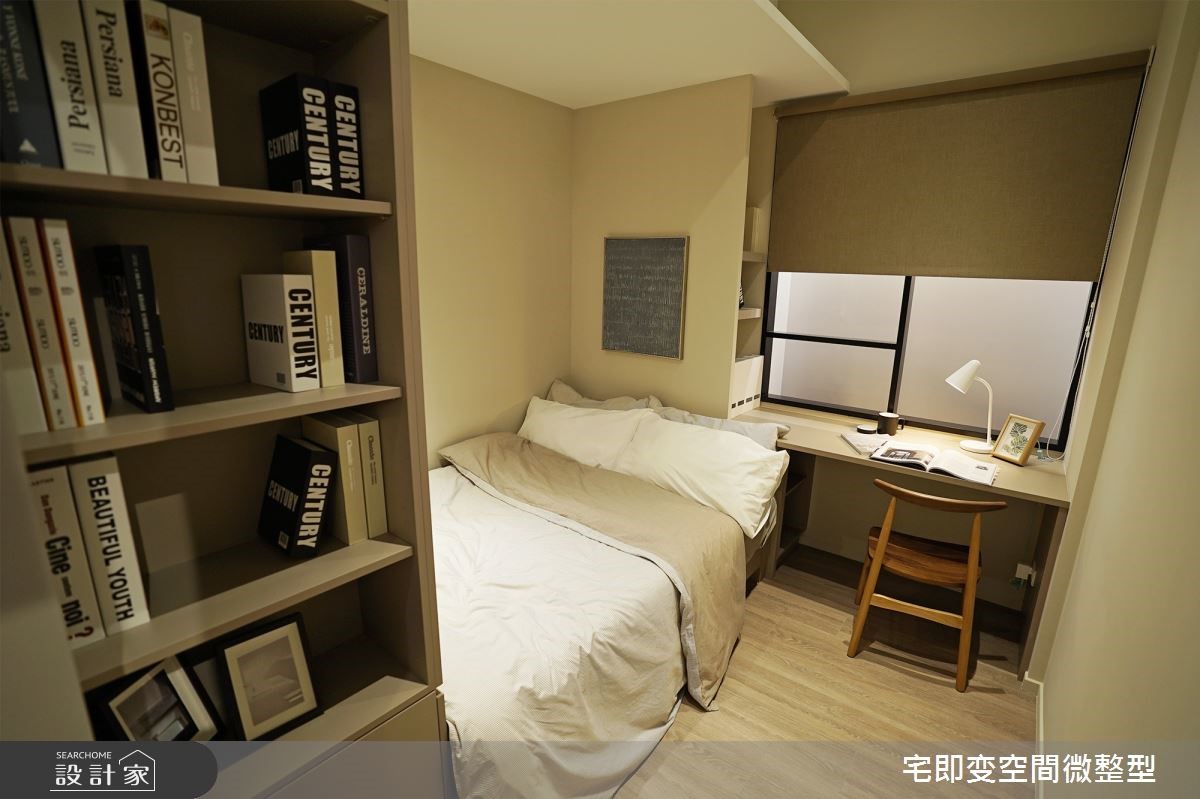 34 坪三房兩廳木質風居家,以溫潤的木質鋪陳整室,輔