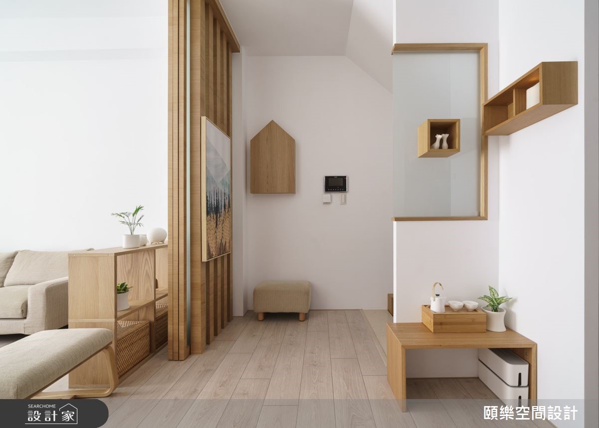 一家三口的49坪透天宅,因為屋主喜歡日本無印風格並希