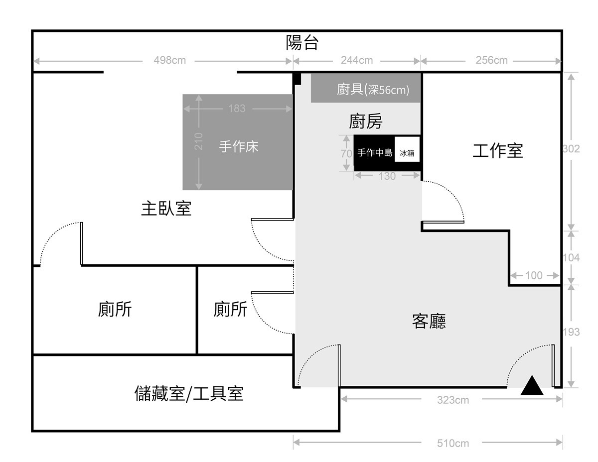 老屋的平面圖。 老屋的平面圖。