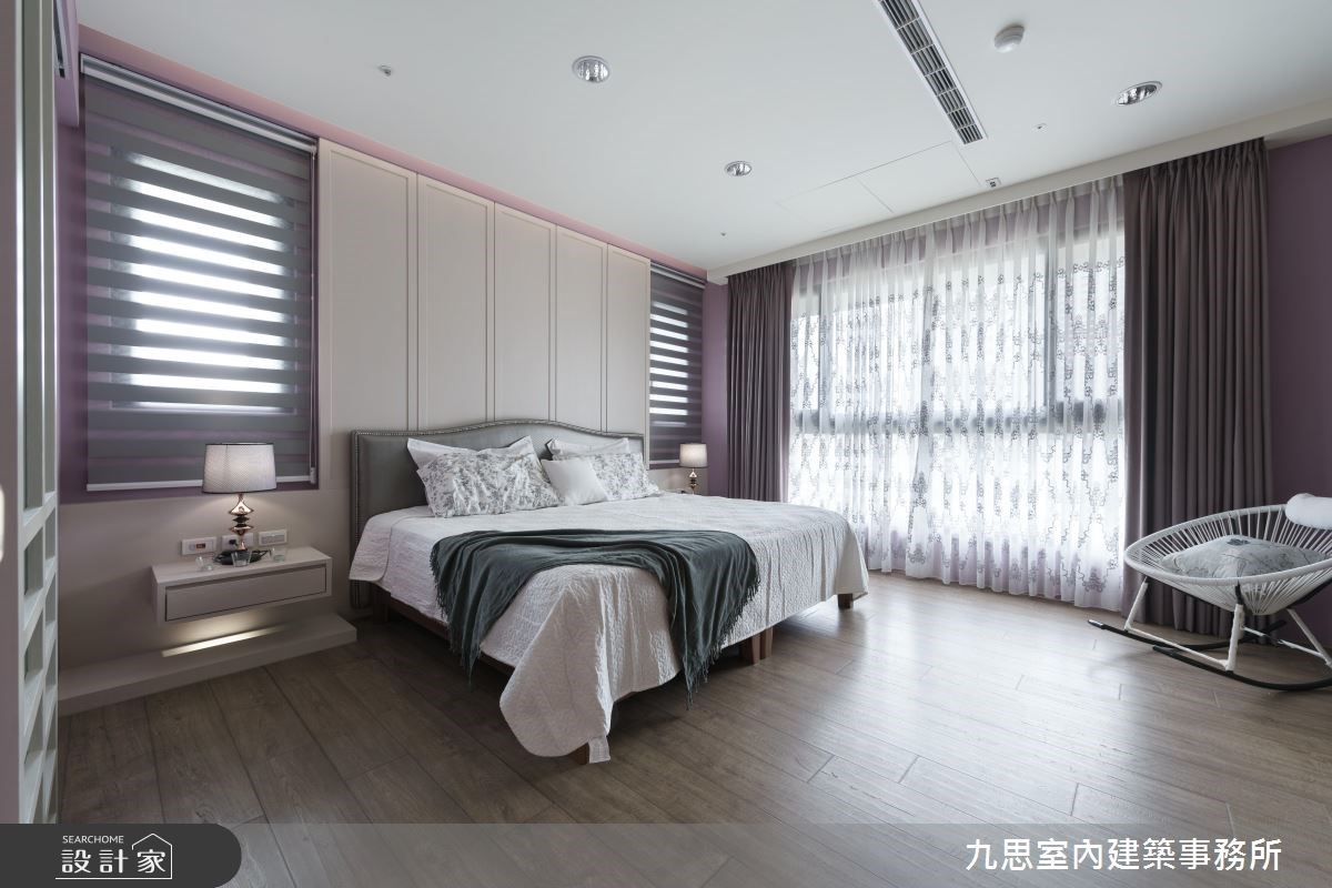 45坪的現代風公寓,屋主夫妻帶著學齡前的一雙兒女,預