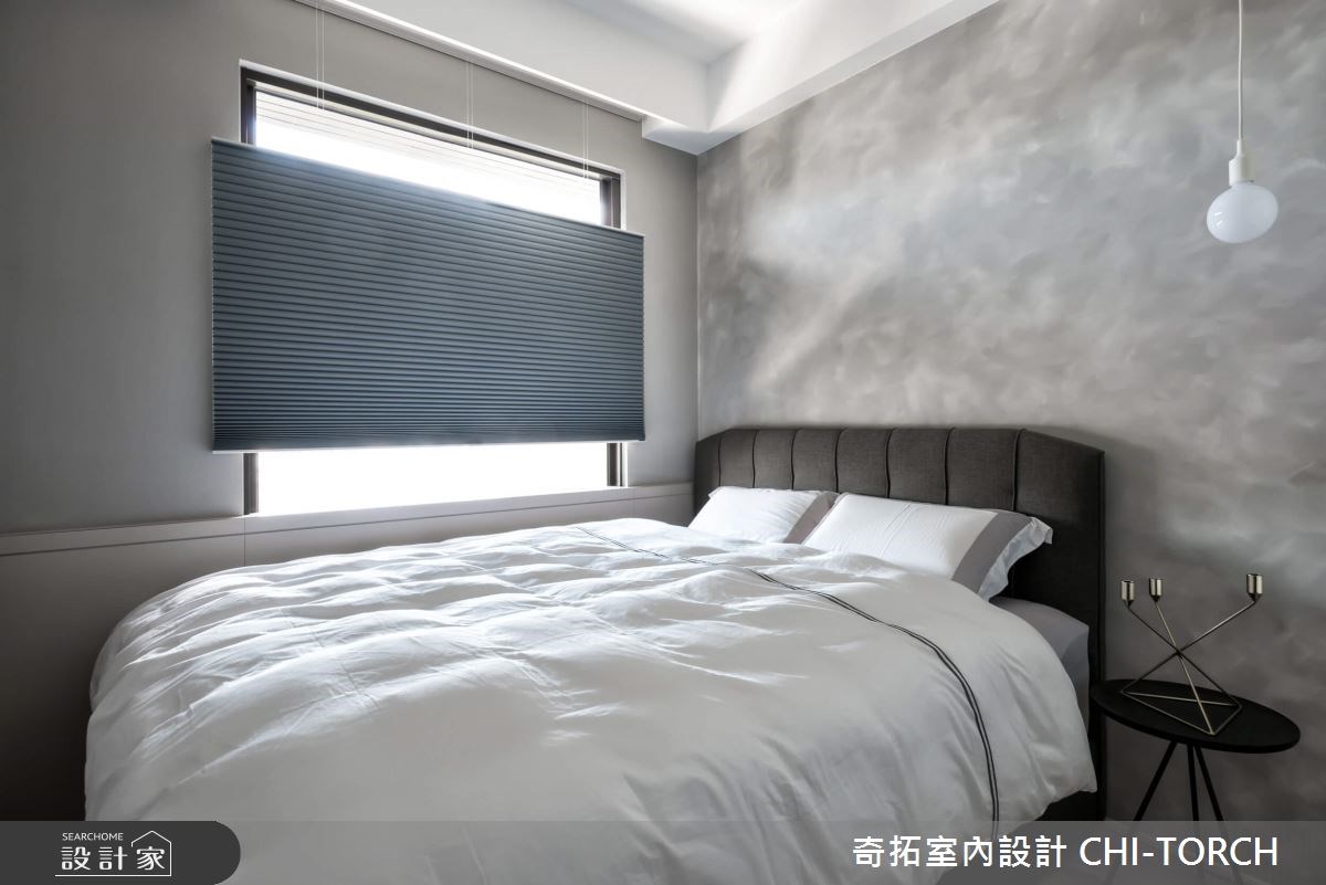 位處高樓層的17坪一家三口宅,以去繁為簡的黑灰白主色