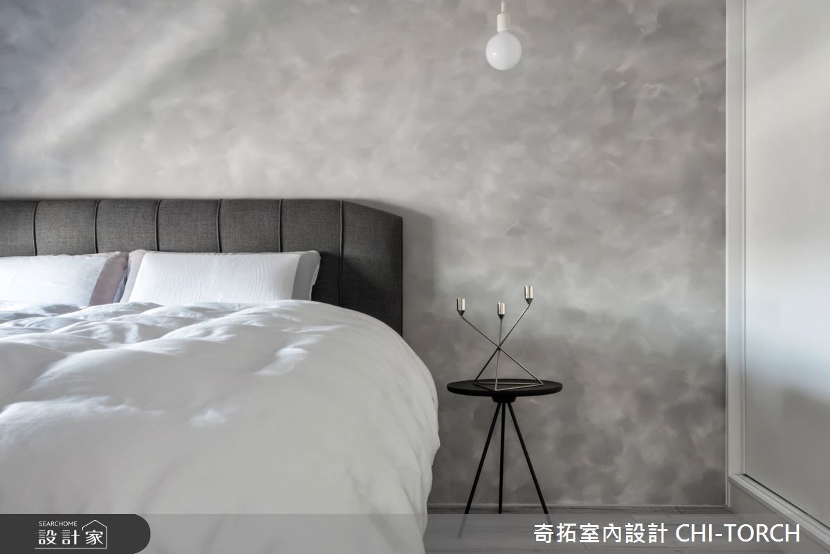 位處高樓層的17坪一家三口宅,以去繁為簡的黑灰白主色