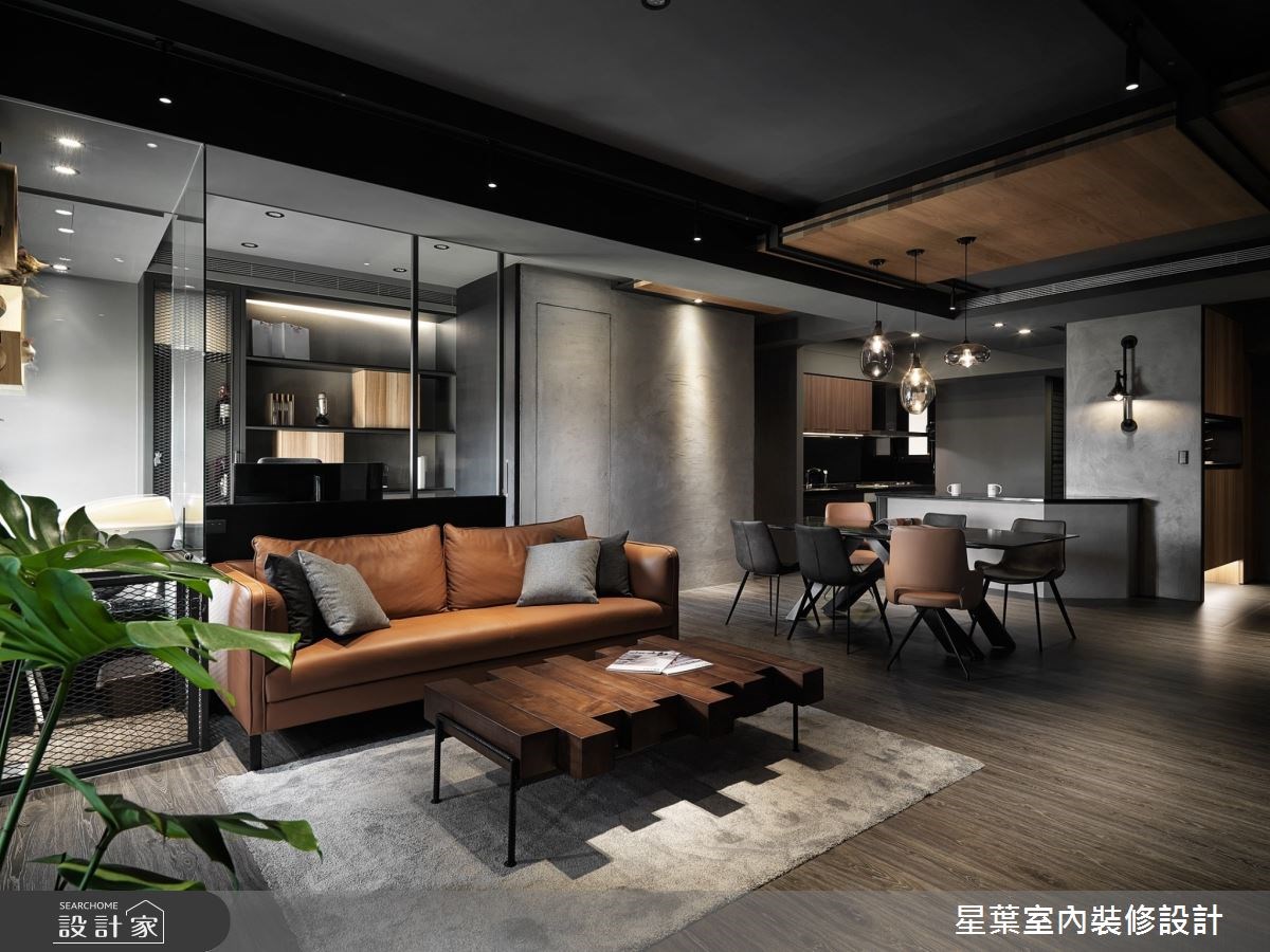 40 坪工業風住宅的原屋況擁有三房兩廳兩衛的格局,卻