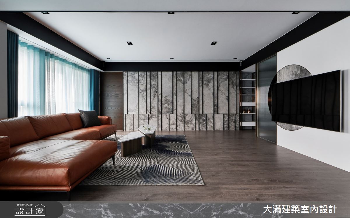 以沉穩風格為屋主的中年定位,以自然意境營塑空間氣質