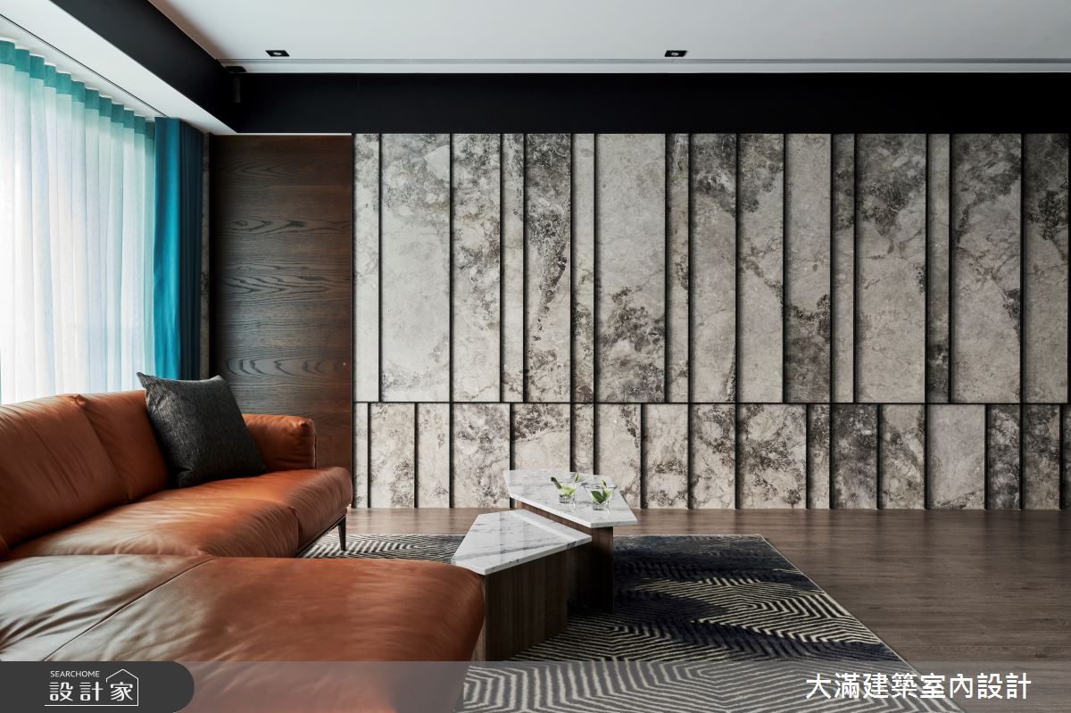 以沉穩風格為屋主的中年定位,以自然意境營塑空間氣質