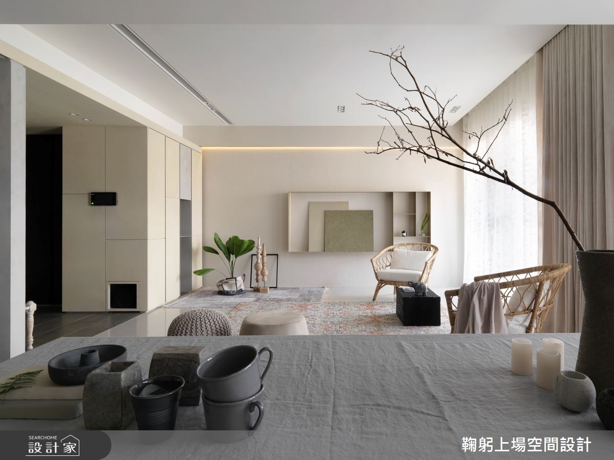 人們常常在家居中向偉大的萬物借鏡,比方這間 36 坪的