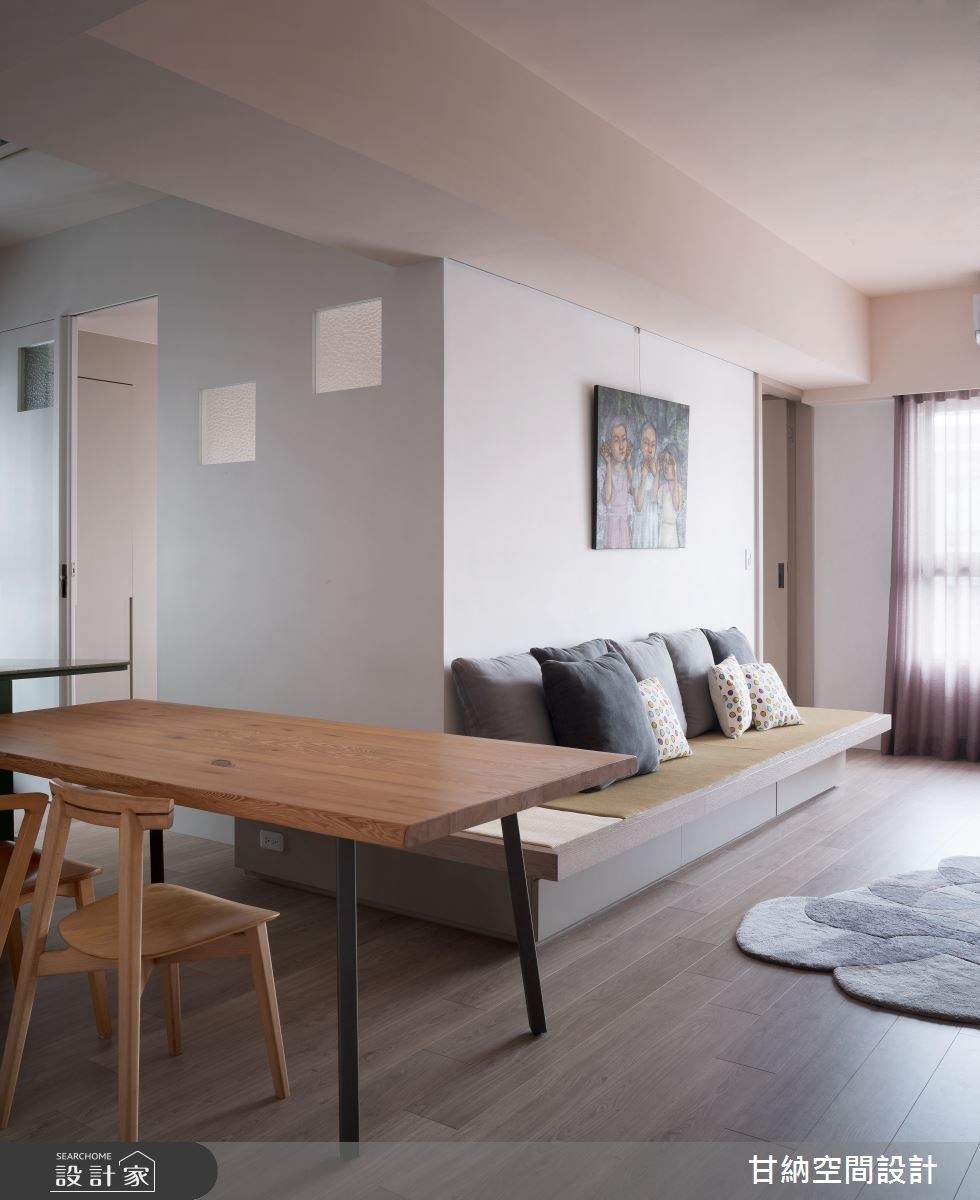 24 坪混搭風住宅的屋主,在學校任職家政老師,平時與
