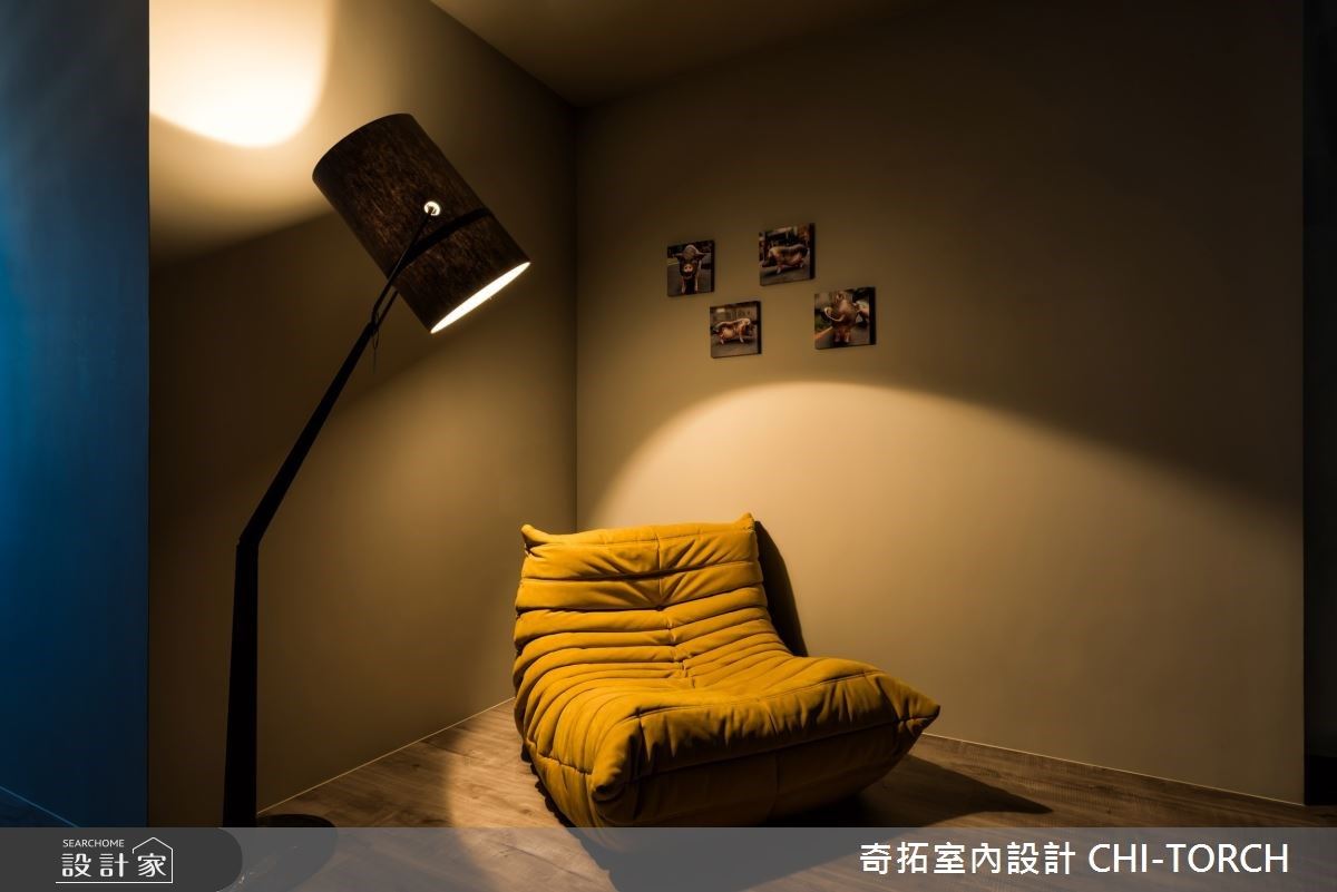 38坪的四口之家,與狗狗同住於中和區的單層公寓,設計