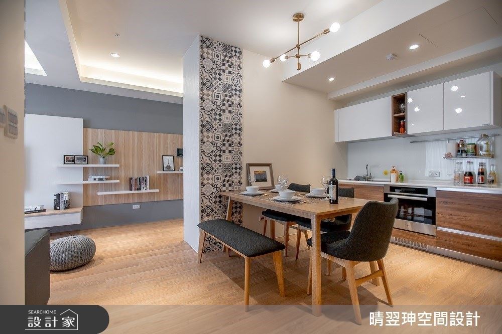 屋主養了一隻貓咪,希望整體空間簡單不複雜,設計師利