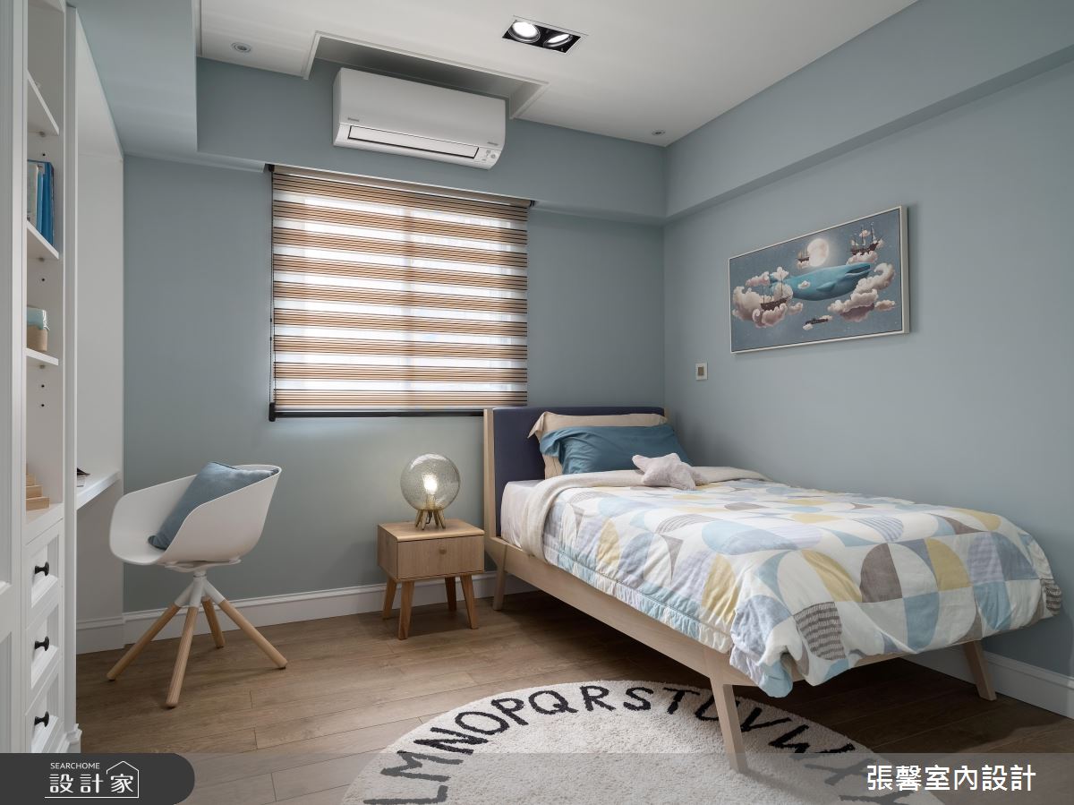 48 坪美式風居家,呈現乾淨溫暖的基底,並輔以家私軟