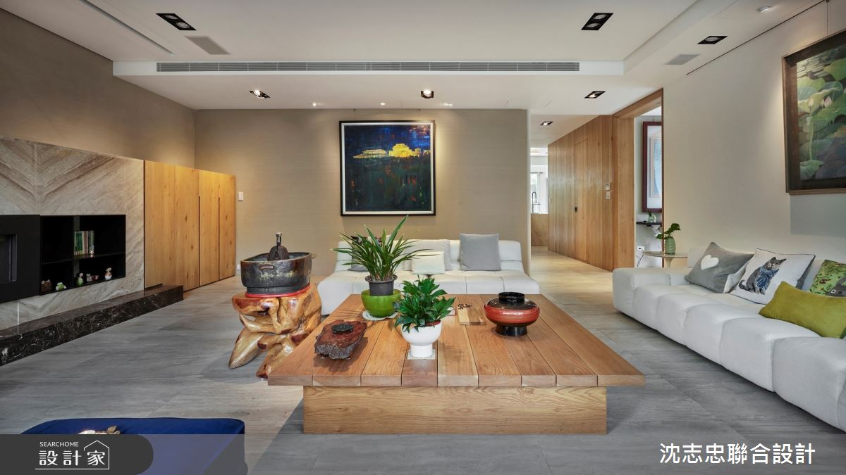 300坪場域,前身為老屋空間,設計師承襲其獨特地理位
