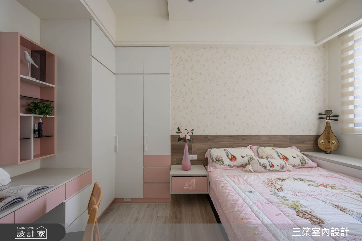 55 坪現代風居家,設計師簡化櫃體的銳角,並給予舒適