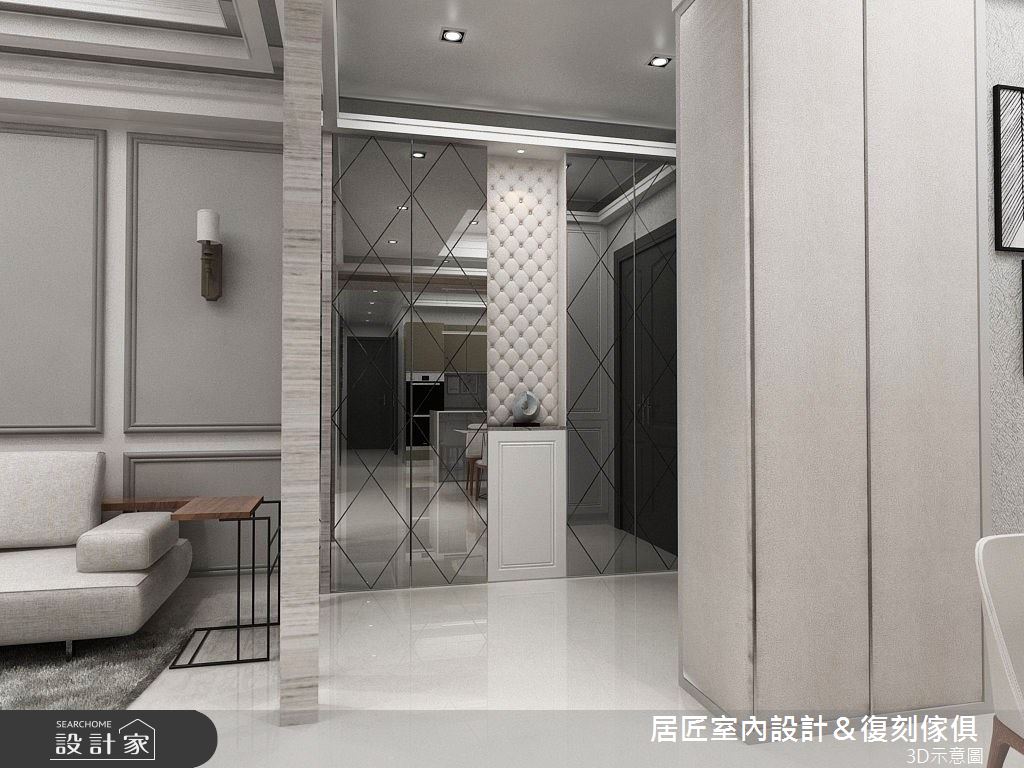 40 坪新古典風居家,設計師考量屋主的喜好與需求,以