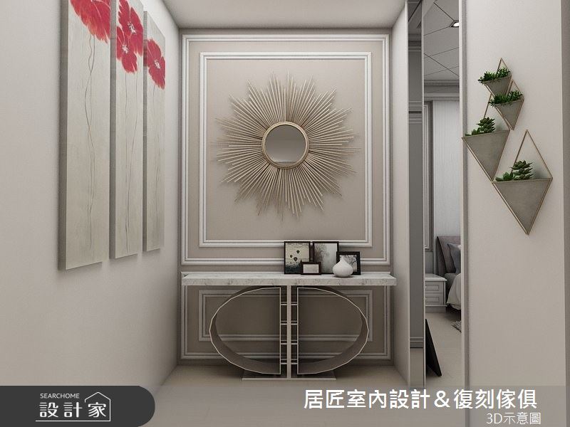 40 坪新古典風居家,設計師考量屋主的喜好與需求,以