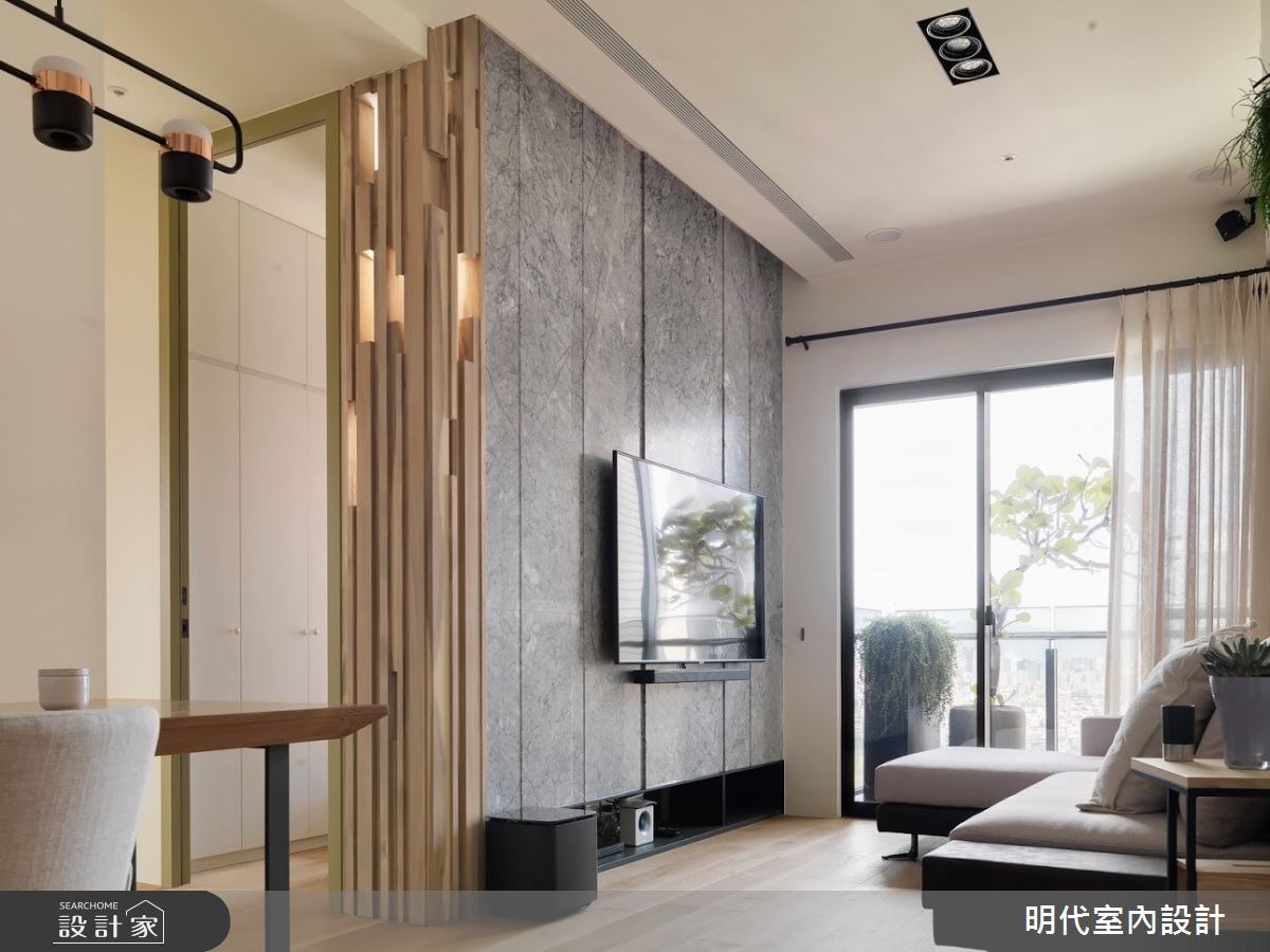 22 坪現代風居家,在格局方面,屋主希望維持一間主臥