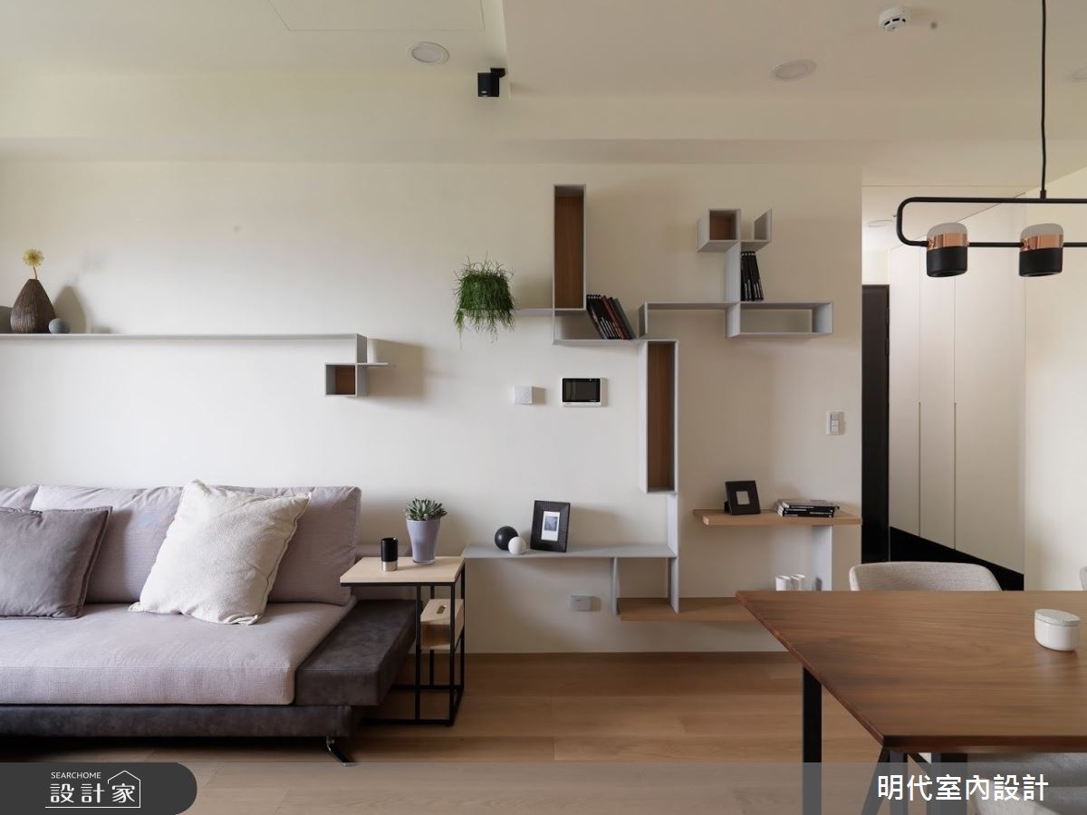 22 坪現代風居家,在格局方面,屋主希望維持一間主臥