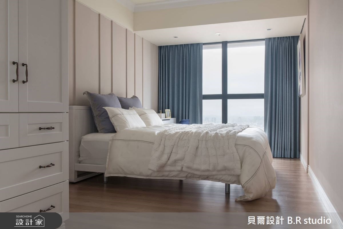 一大兩小即將入住的 36 坪空間,為一間新成屋,格局、