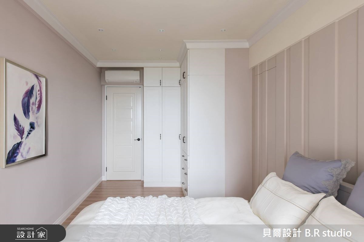一大兩小即將入住的 36 坪空間,為一間新成屋,格局、