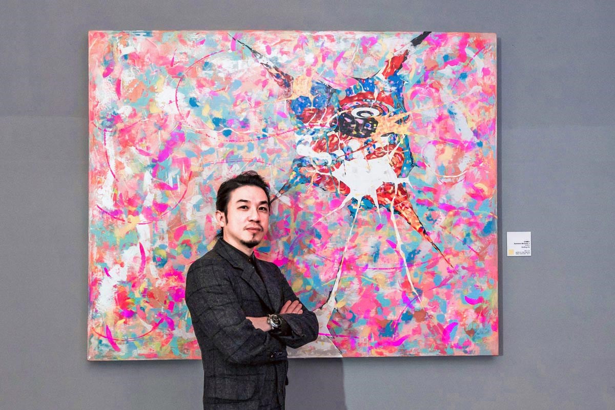 藝術家何政宏《召喚獸》系列作品之一,也在和平青鳥書店「翔輝藝術之夜」展出。 藝術家何政宏《召喚獸》系列作品之一,也在和平青鳥書店「翔輝藝術之夜」展出。
