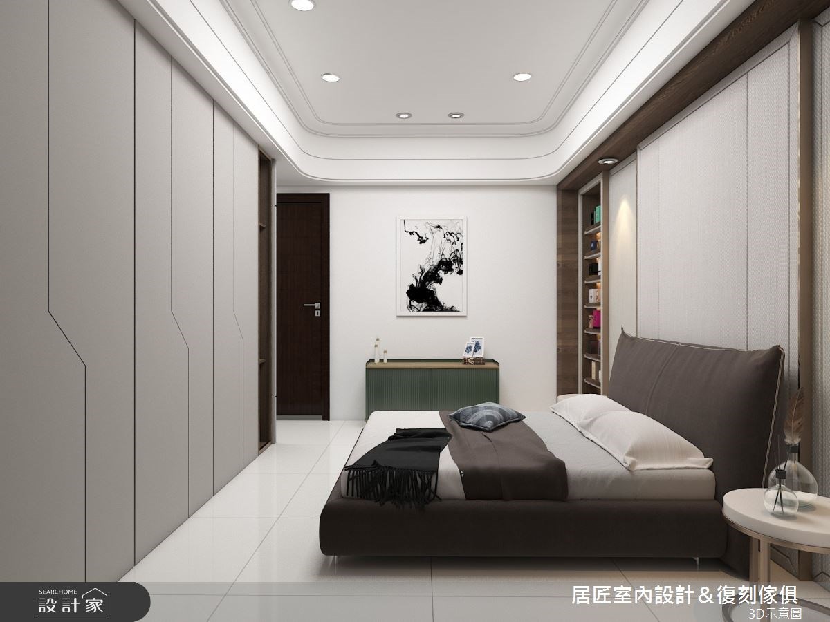 30 坪現代風住宅為新成屋,不過室內格局仍有開門見炤