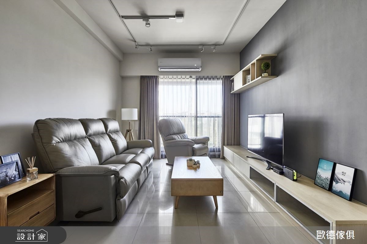 一家四口即將入住的 22 坪新成屋,透過簡約風設計放大