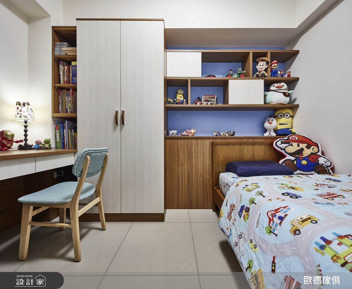 一家四口即將入住的 22 坪新成屋,透過簡約風設計放大