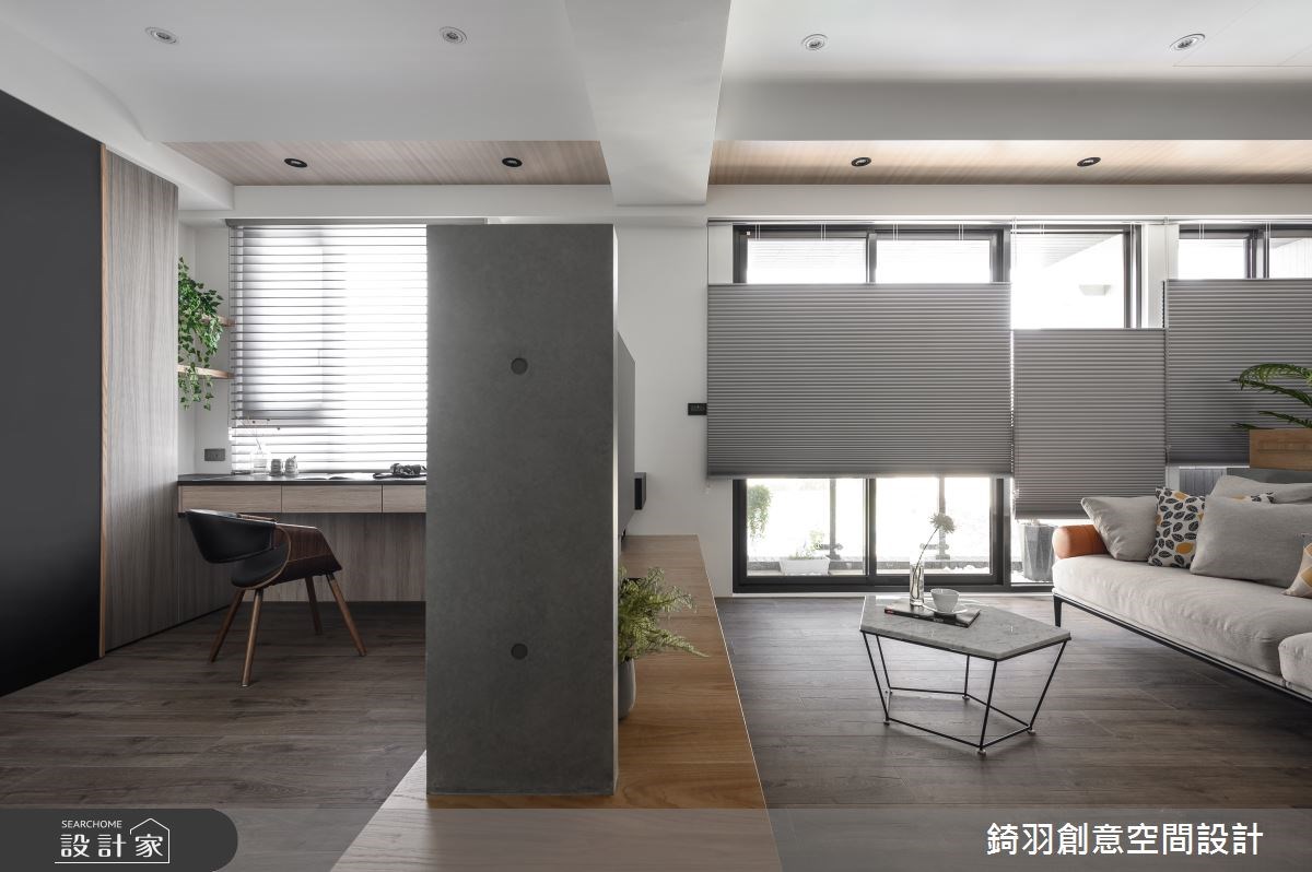 從客變就找上錡羽設計的屋主,喜歡明亮的簡約風,客變
