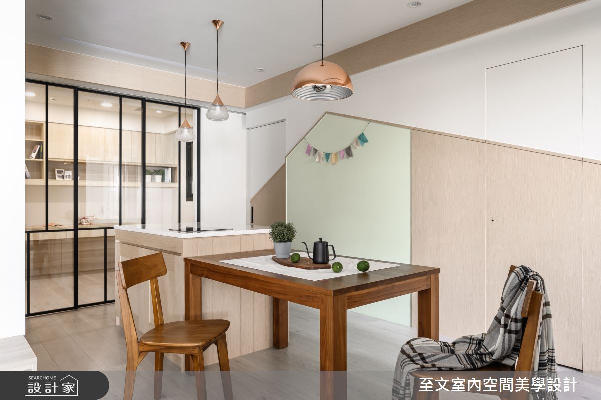 35坪的中古屋空間,屋主期待住宅可達到放鬆心情效果,