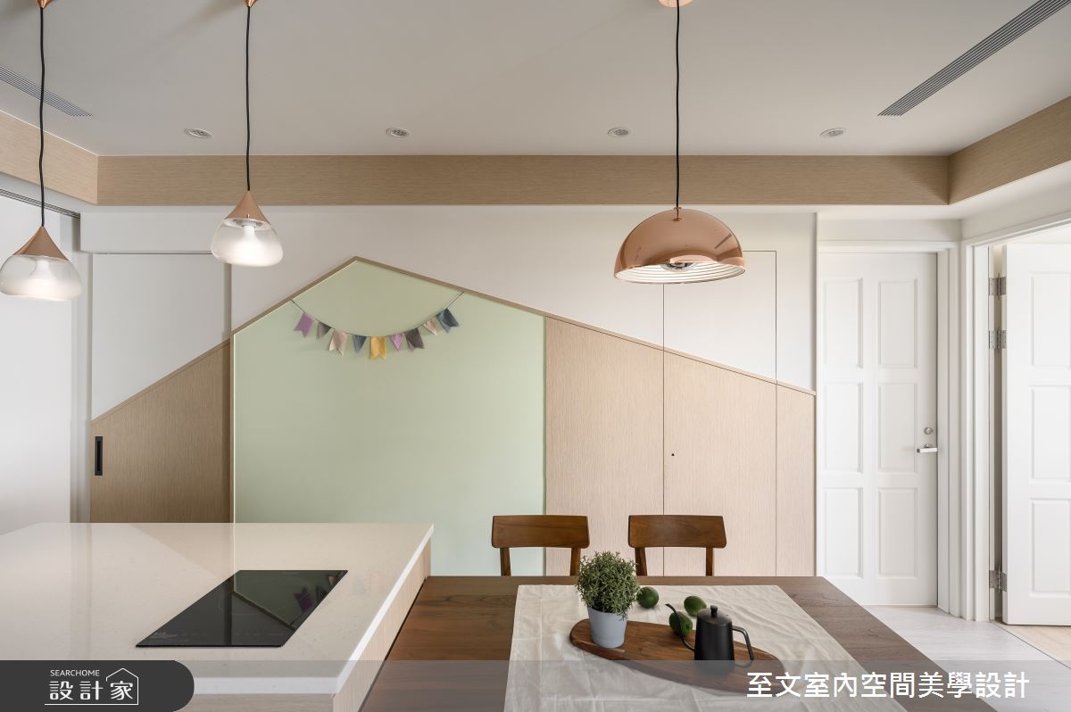35坪的中古屋空間,屋主期待住宅可達到放鬆心情效果,