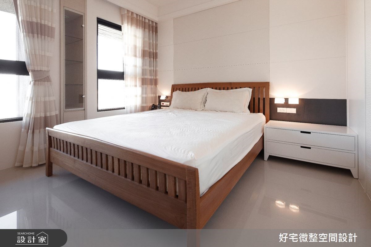 55 坪現代風豪宅屬於長型屋格局,而且屋主夫妻有在家