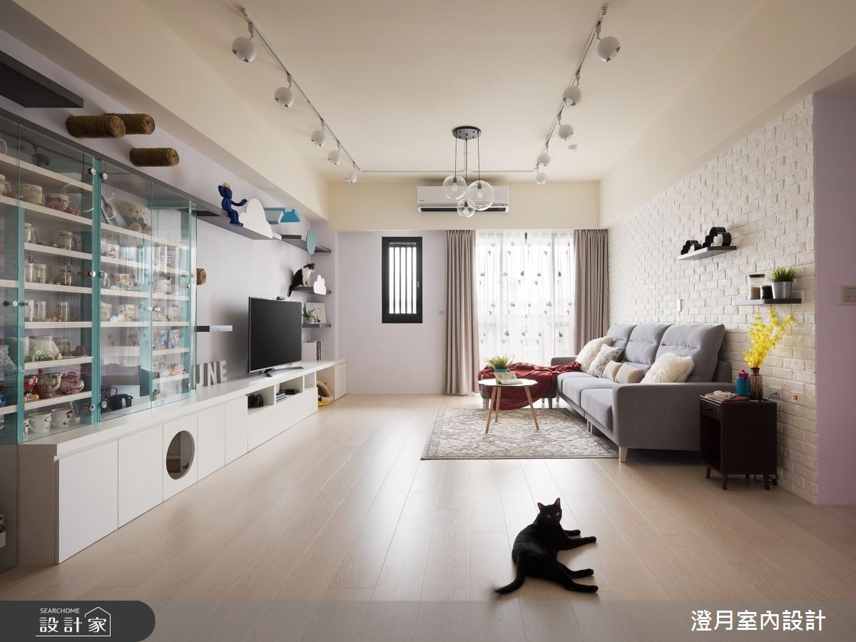 此案是屋主夫妻與喵星人共築的夢幻北歐風宅邸,30坪的