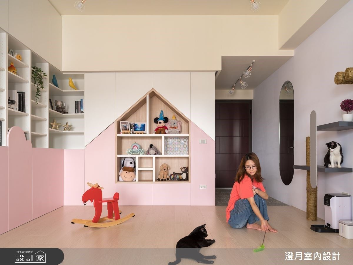 此案是屋主夫妻與喵星人共築的夢幻北歐風宅邸,30坪的