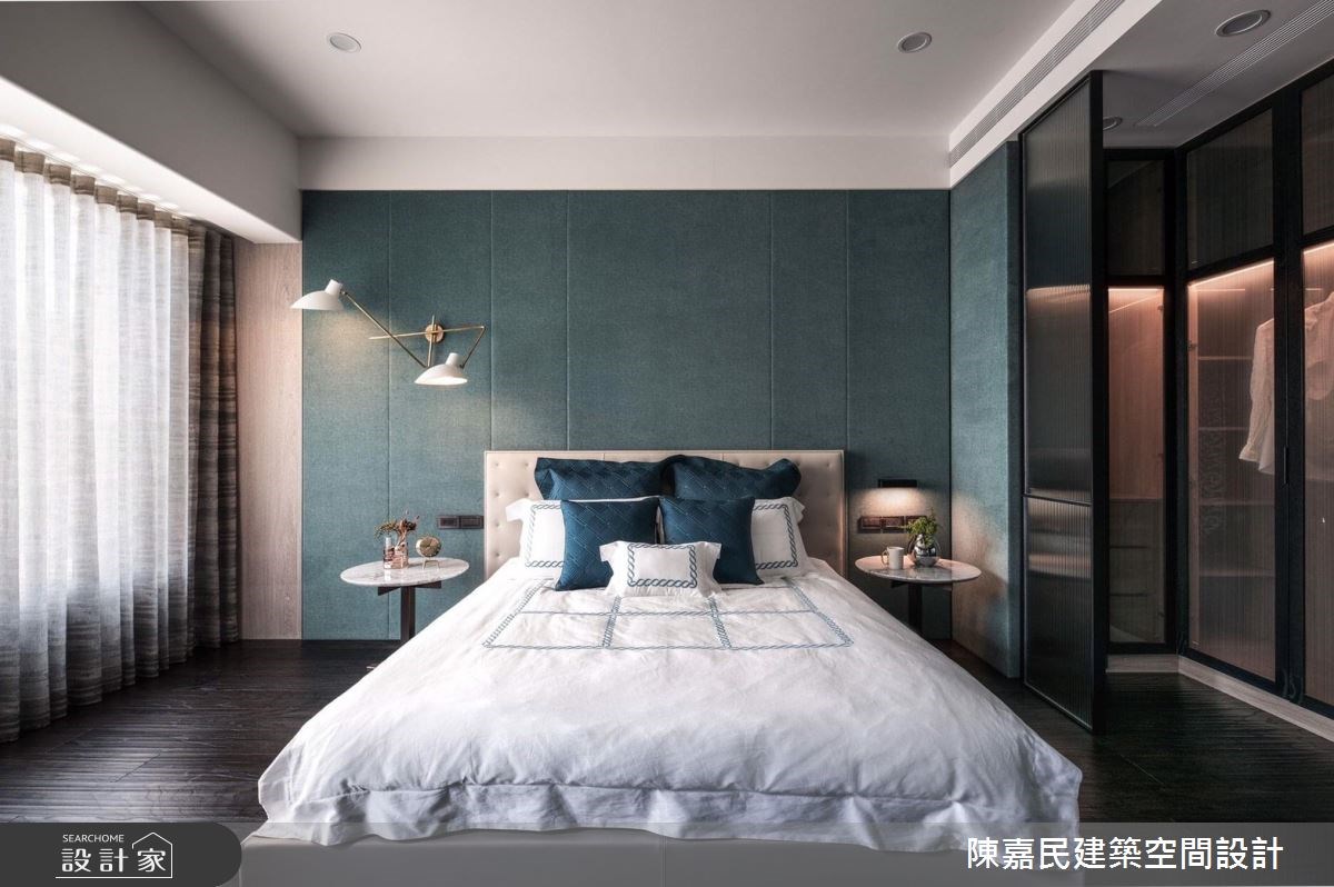 90坪奢華風豪宅設計,從事營建業的屋主平時在家工作,