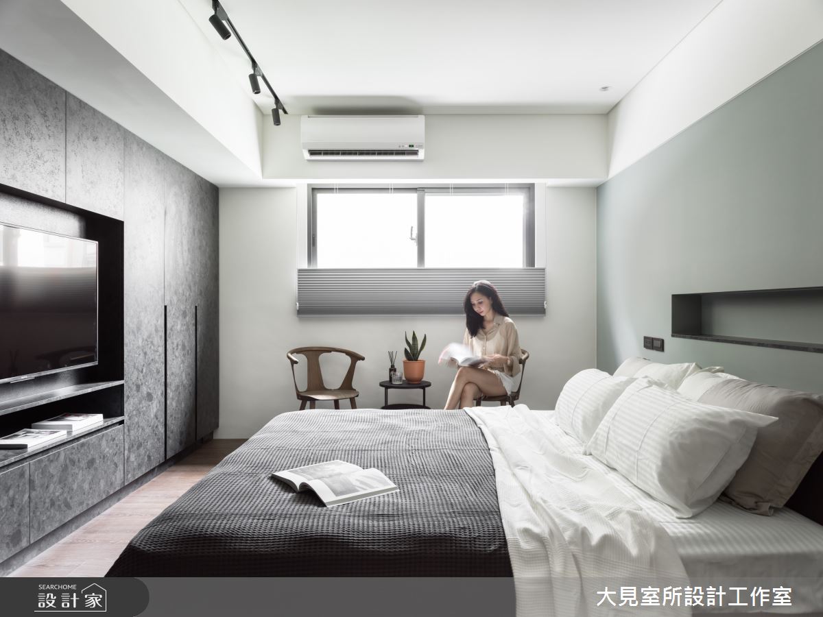 42 坪現代風居家,前身為40年老公寓,型態是二人使用
