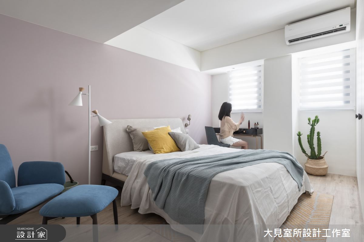 42 坪現代風居家,前身為40年老公寓,型態是二人使用