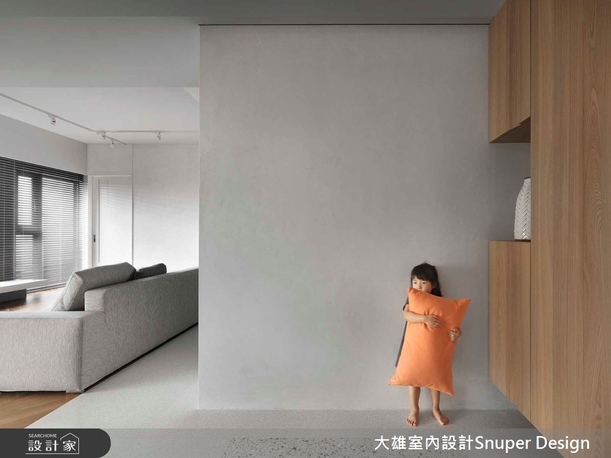 生活的習慣決定了空間的樣態,45 坪的現代風親子宅以