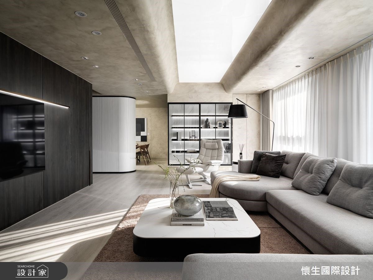 豪宅之所以能展現和諧連貫的磅礴氣勢,往往來自建材的