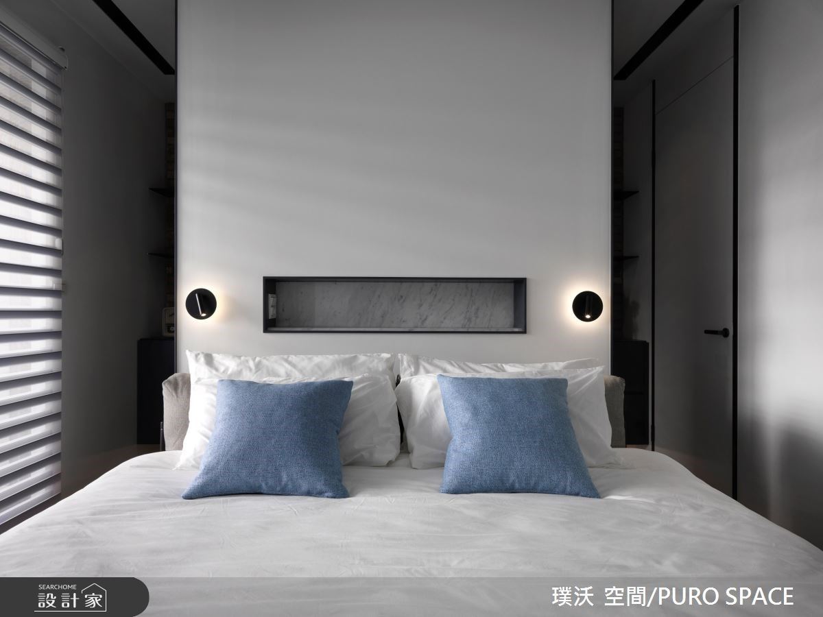 屋主夫妻雙雙投入高壓環境的醫療產業,設計師以黑、灰