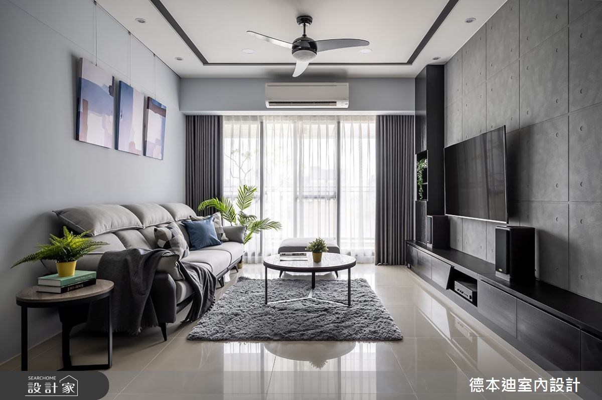 35 坪現代風住宅的屋主夫妻,分別從事金融業與幼教業