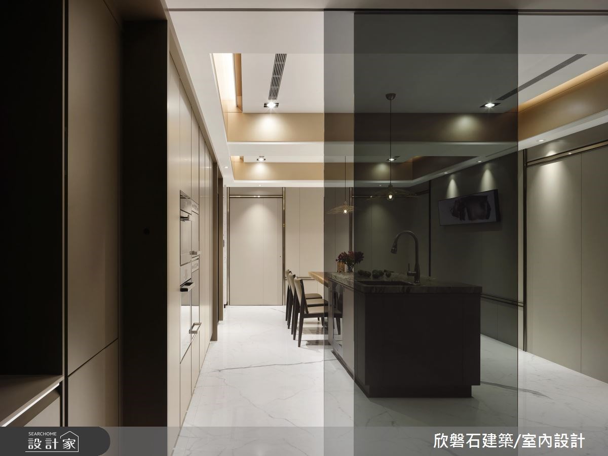 176坪現代風豪宅,透過石材的幾何切割,堆砌大宅優雅