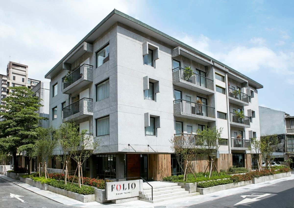 富邦藝旅Folio Hotel外觀。 富邦藝旅Folio Hotel外觀。