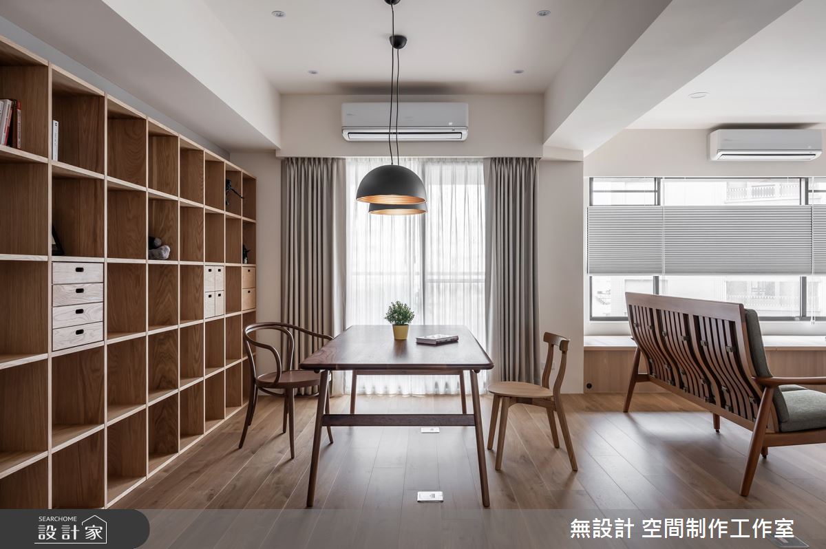 35 坪中古屋,設計師以人文禪風結合日式無印元素,營